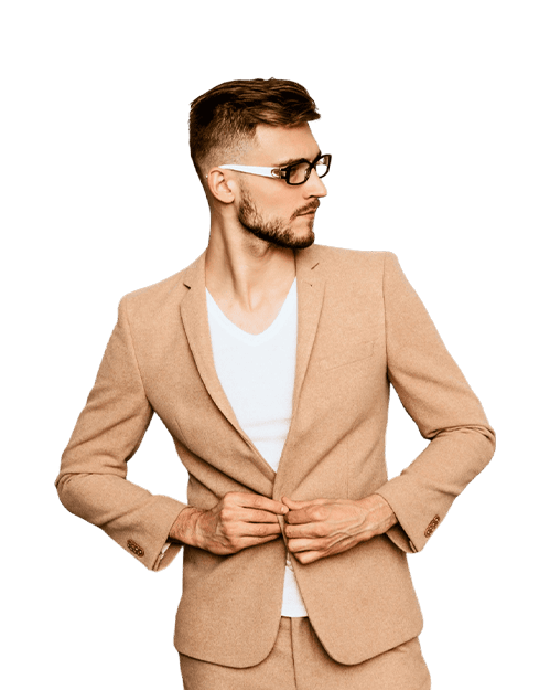 Men's Camel Blazer Image